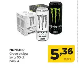 Alimerka MONSTER Green o ultra oferta