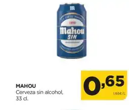 Alimerka MAHOU Cerveza sin alcohol oferta