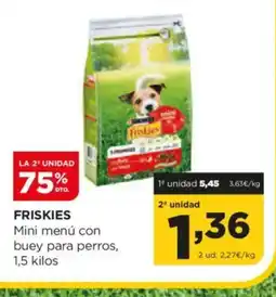 Alimerka FRISKIES Mini menú con buey para perros oferta