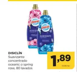 Alimerka DISICLÍN Suavizante concentrado oceanic o spring rose, 80 lavados oferta