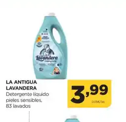 Alimerka LA ANTIGUA LAVANDERA Detergente líquido pieles sensibles, 83 lavados oferta