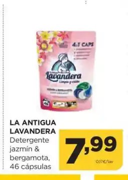 Alimerka LA ANTIGUA LAVANDERA Detergente jazmín & bergamota, 46 cápsulas oferta