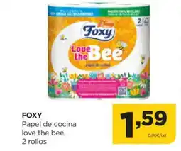 Alimerka FOXY Papel de cocina love the bee 2 rollos oferta