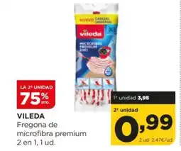 Alimerka VILEDA Fregona de microfibra premium 2 en 1 oferta