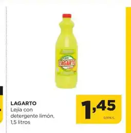 Alimerka LAGARTO Lejía con detergente limón oferta