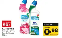 Alimerka SANICENTRO Gel wc 4 en 1 o flor de hibisco oferta