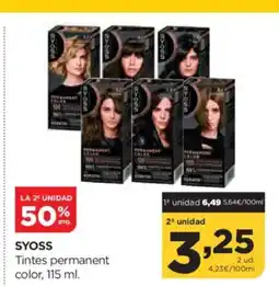Alimerka SYOSS Tintes permanent color oferta