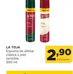 Alimerka LA TOJA Espuma de afeitar clásica o piel sensible oferta