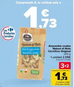 Carrefour Anacardos crudos Nature of Nuts Carrefour Original oferta