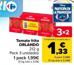 Carrefour ORLANDO Tomate frito oferta