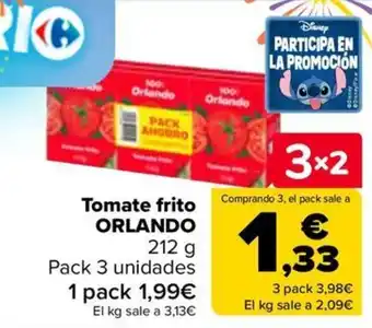 Carrefour ORLANDO Tomate frito oferta