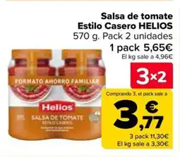 Carrefour HELIOS Salsa de tomate Estilo Casero oferta