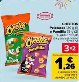 Carrefour CHEETOS Pelotazos o Pandilla oferta