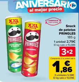 Carrefour PRINGLES Snack de patatas oferta