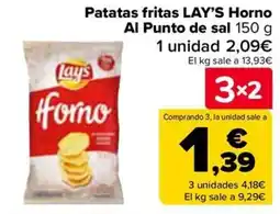 Carrefour LAY'S Patatas fritas horno al punto de sal oferta