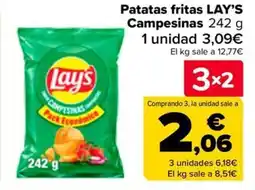 Carrefour LAY'S Patatas fritas Campesinas oferta
