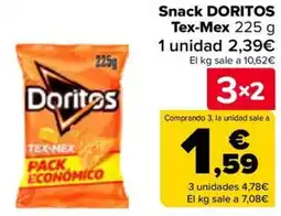 Carrefour DORITOS Snack Tex-Mex oferta