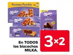 Carrefour MILKA En todos los bizcochos oferta