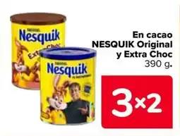 Carrefour NESTLE Nesquik en cacao original y extra choc oferta