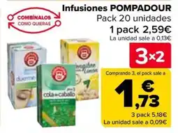Carrefour POMPADOUR Infusiones oferta