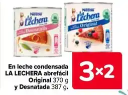Carrefour NESTLE La Lechera En leche condensada abrefácil Original y Desnatada oferta