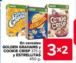 Carrefour GOLDEN GRAHAMS y COOKIE CRISP y ESTRELLITAS En cereales oferta