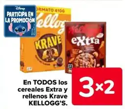 Carrefour KELLOGG'S En todos los cereales extra y rellenos krave oferta