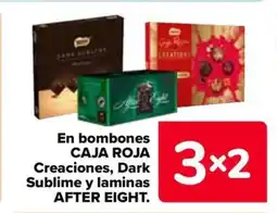 Carrefour AFTER EIGHT En bombones caja roja creaciones, dark sublime y laminas oferta