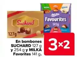 Carrefour MILKA y SUCHARD En bombones y Favorites oferta