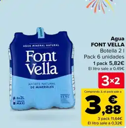 Carrefour FONT VELLA Agua oferta