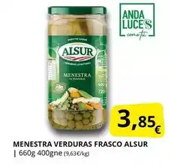 Supermercados MAS Alsur - menestra verduras frasco oferta