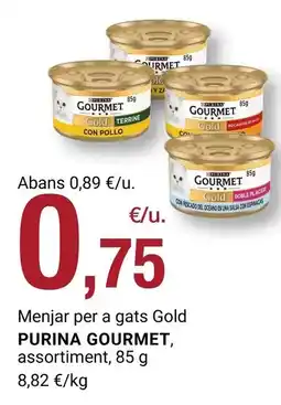 BonpreuEsclat Purina - menjar per a gats gold assortiment oferta