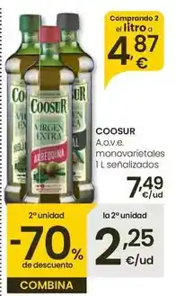Eroski Coosur - a.o.v.e. monovarietales oferta