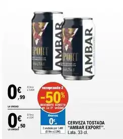 E.Leclerc Ambar - cerveza tostada oferta