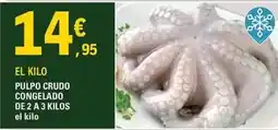 E.Leclerc Pulpo crudo congelado oferta