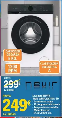 E.Leclerc Nevir - lavadora wvwf1231ma-sd oferta
