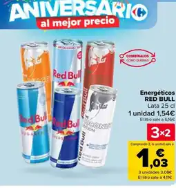 Carrefour RED BULL Energéticos oferta