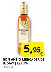 Supermercados MAS Mercader - ron anejo oferta