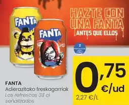 Eroski Fanta - los refrescos senalizados oferta