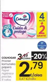 Eroski Colhogar - papel higiénico procter oferta
