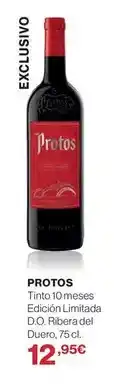 Supercor Protos - tinto 10 meses edición limitada d.o. ribera del duero oferta