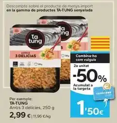 Caprabo Ta tung - arros 3 delícies oferta