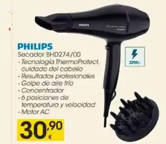 Eroski Philips Secador Bhd274 00 oferta