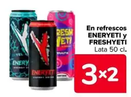 Carrefour ENERYETI Y FRESHYETI En refrescos oferta