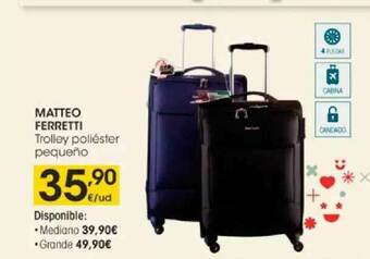 Eroski Matteo Ferretti Trolley Poliéster Pequeño oferta