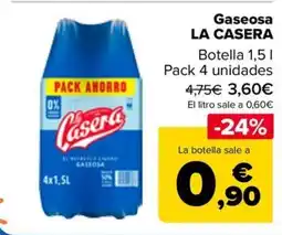 Carrefour LA CASERA Gaseosa oferta