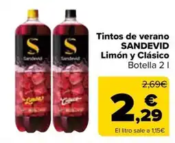Carrefour SANDEVID Ti Limón y Clásico ntos de verano oferta
