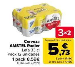 Carrefour AMSTEL Cerveza Radler oferta