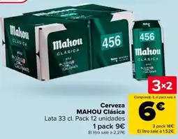 Carrefour MAHOU Cerveza Clásica oferta
