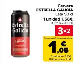 Carrefour ESTRELLA GALICIA Cerveza oferta